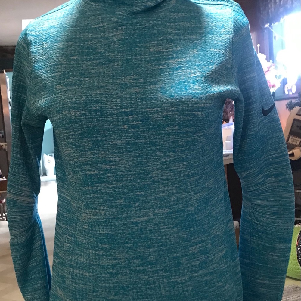 Nike Pro Blue Heather Performance Top